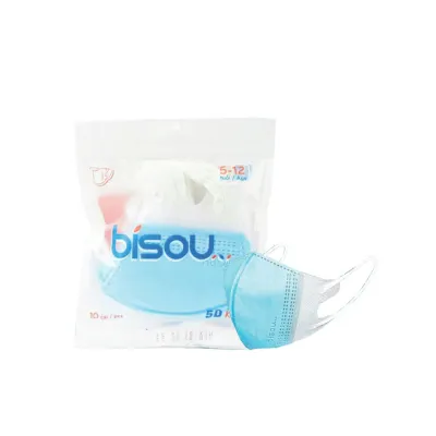 Khẩu Trang Bisou 5D Kids Xanh (5-12 Tuổi)